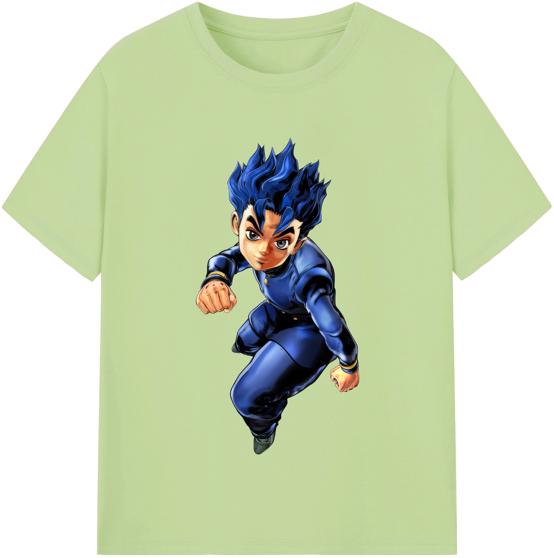 （画像用） ジョジョの奇妙な冒険 広瀨康一 JoJo's Bizarre Adventure Hirose Koichi 綿100％半袖Tシャツ（フロントプリント）